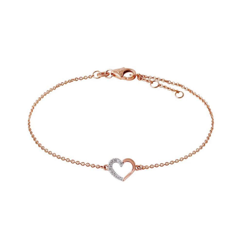 Stardiamant Armband - Herz - Brillant Rosegold 585 - D2615R