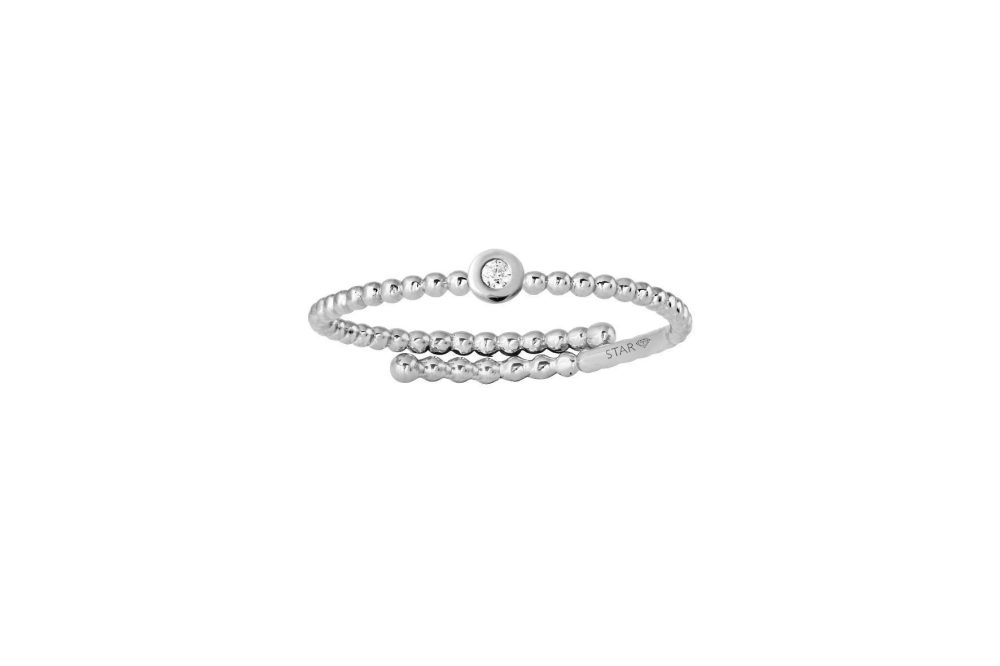 Stardiamant Ring - Brillant Weißgold 585 - D6477/W