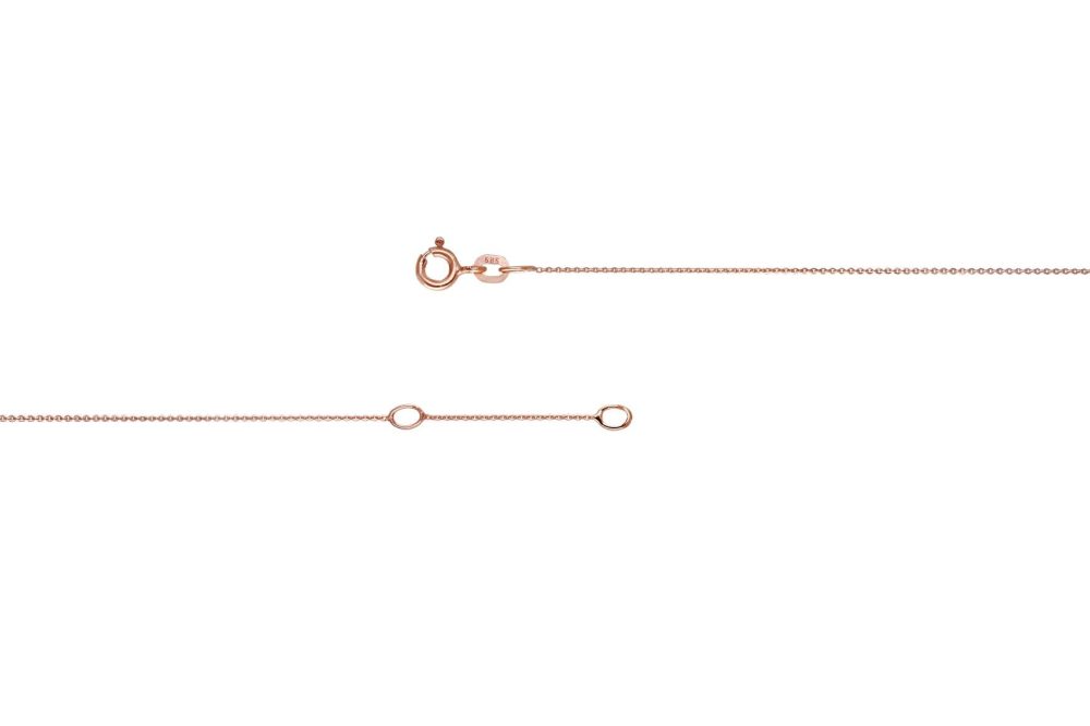 Stardiamant Halskette - Karree - Rosegold 585 - DKK152R/42