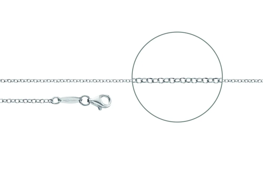 Der Kettenmacher Halskette - Erbskette Diamantiert Silber - E1S