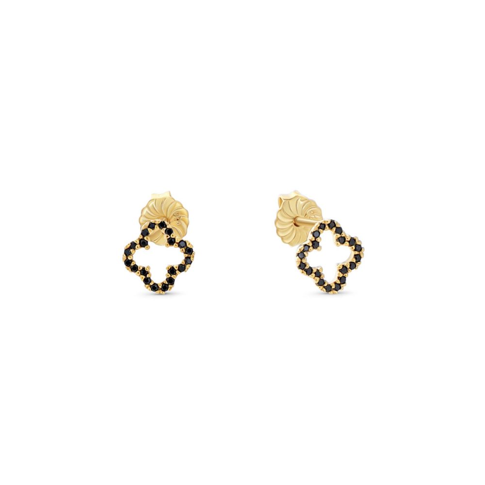 Maja Emulto Ohrstecker - Sparkle Clover - EL0009.ER.YG.CZB