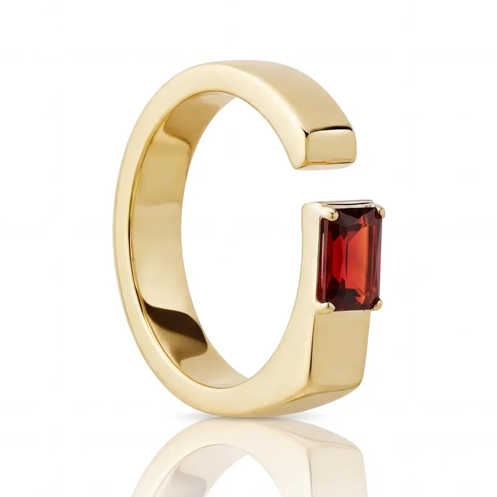 Maja Emulto Ring - Veloura Red - EL00355.RG.YG
