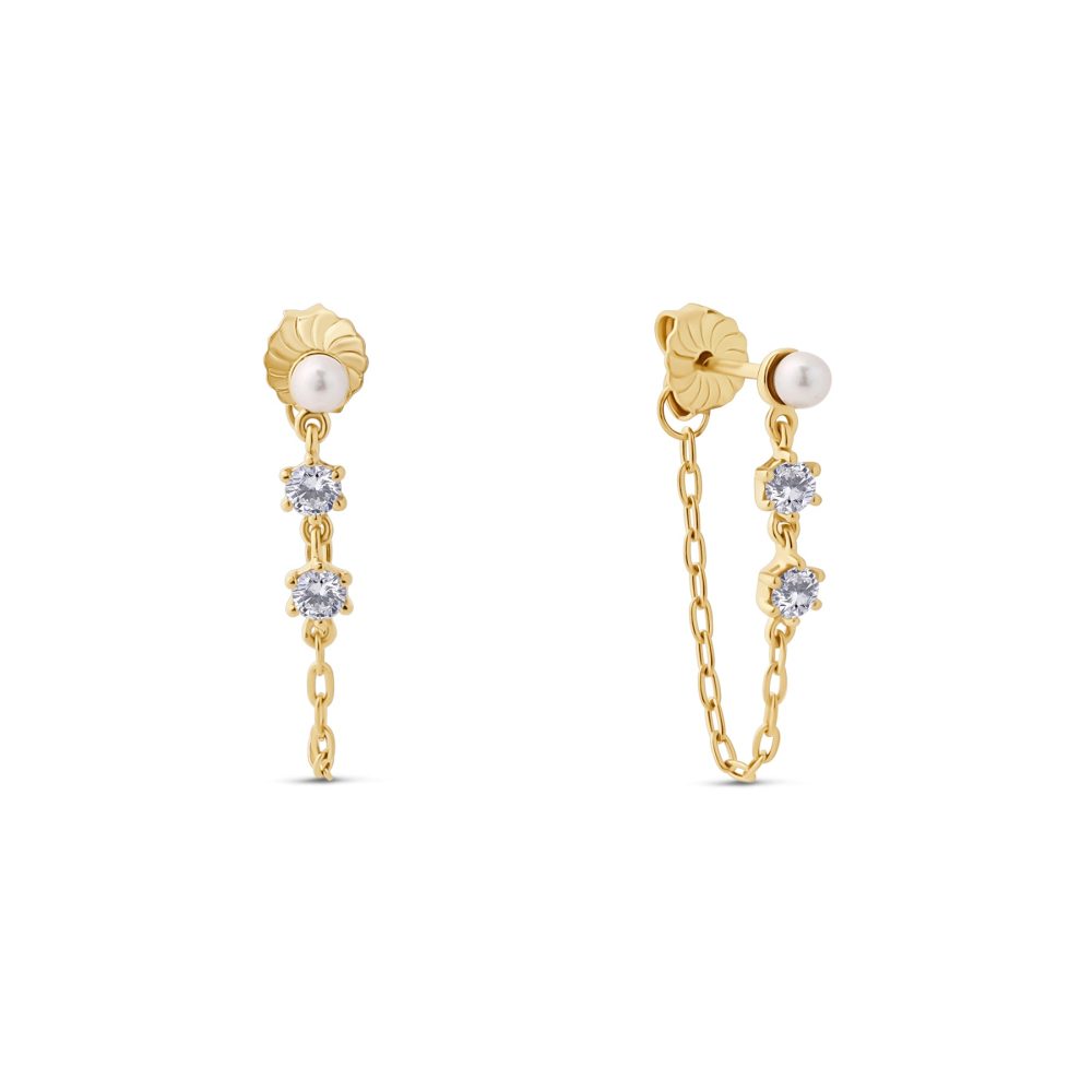 Maja Emulto Ohrringe - Velaire Pearl - EL00375.ER.YG