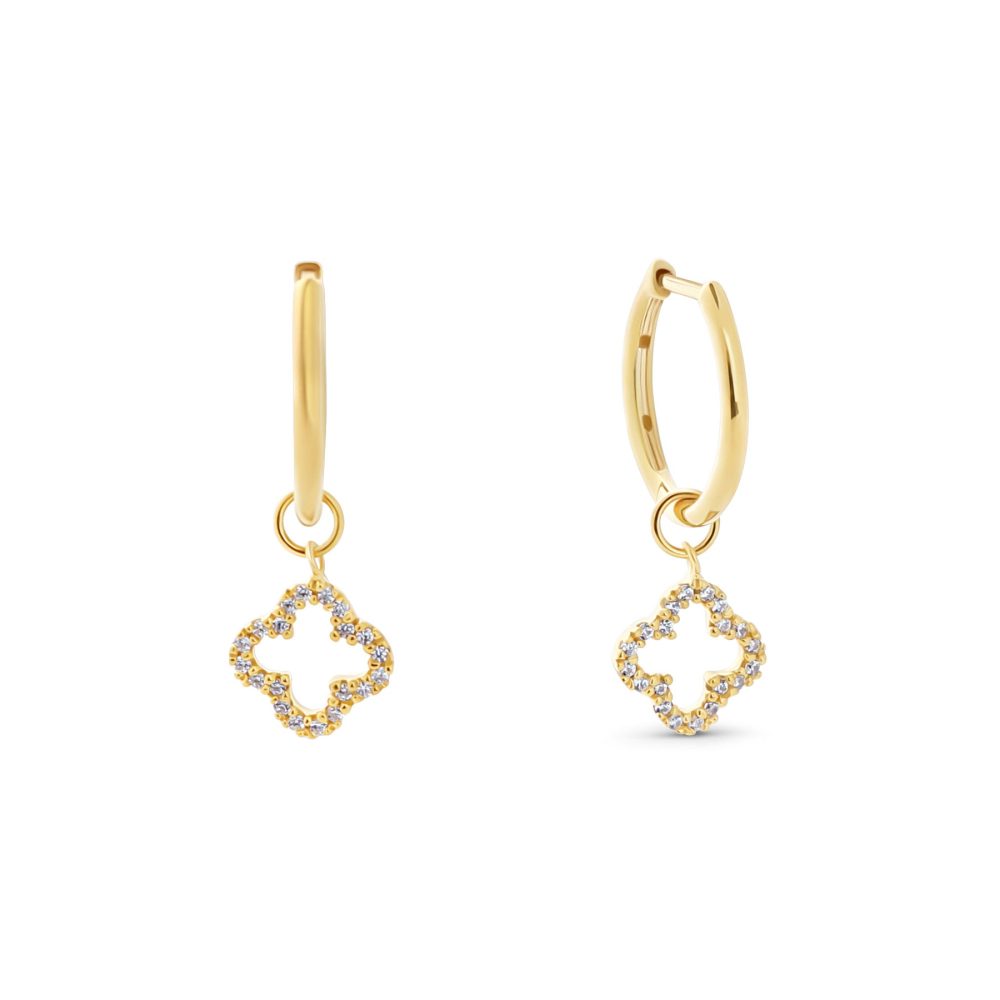 Maja Emulto Creolen - Sparkle Clover - EL00424.ER.YG.CZ