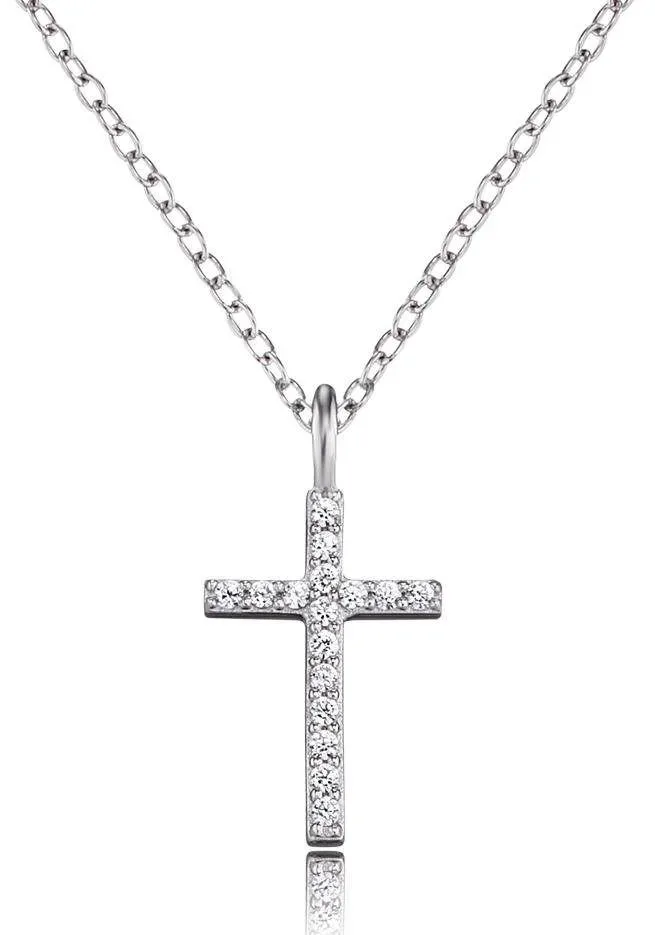 Engelsrufer Halskette - Kreuz mit Zirkonia - ERN-LILCROSS-ZI