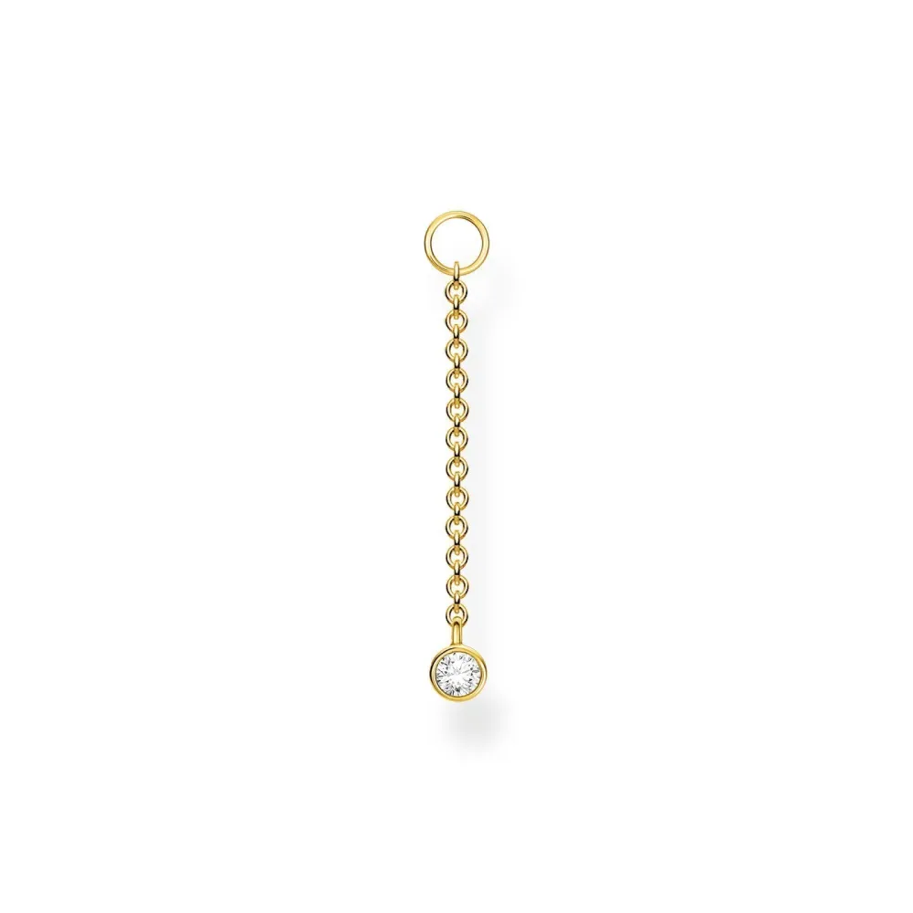 Thomas Sabo Ohrring Anhänger - Weißer Stein - EP006-414-14
