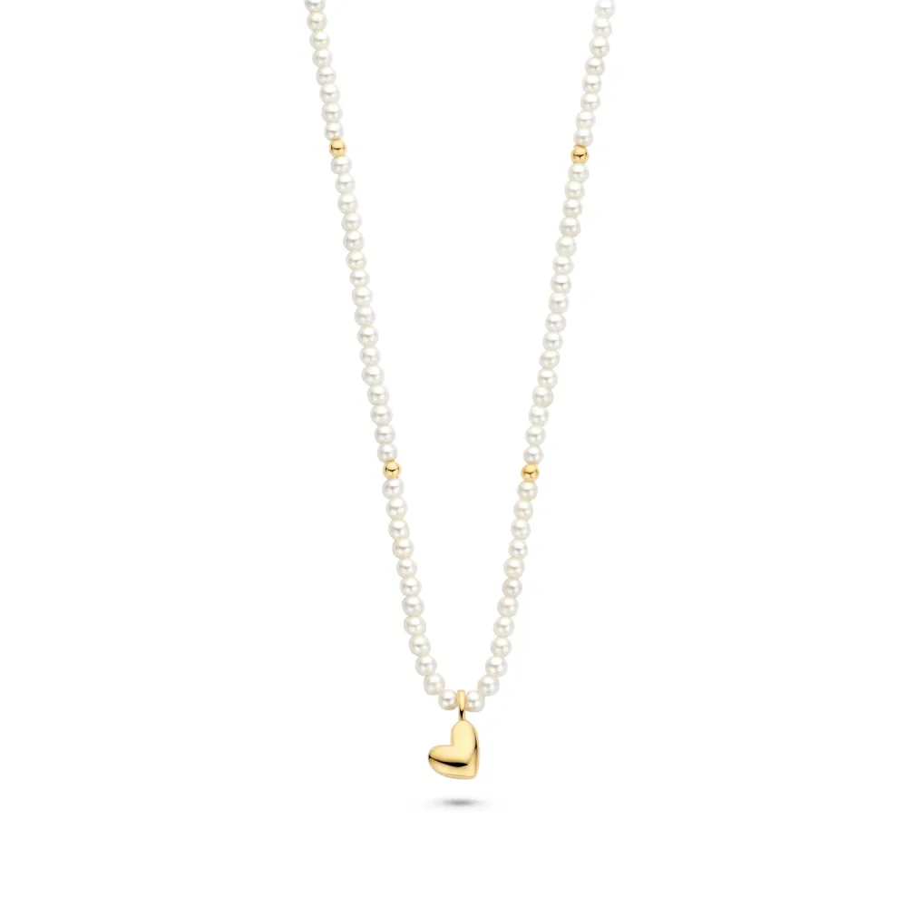 FJF JEWELLERY Halskette - Modern Heart Pearl - FJF0010089YPW