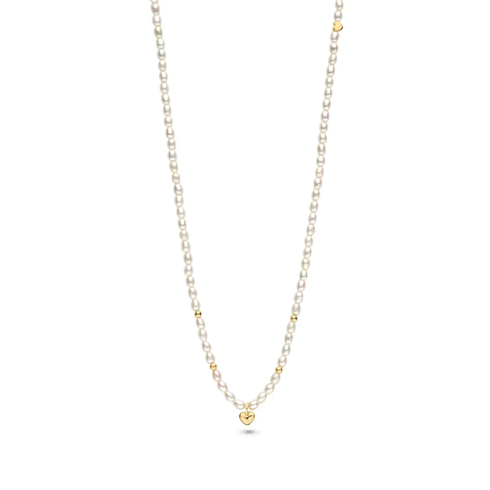 FJF JEWELLERY Halskette - Classic Heart Pearl - FJF0010090YPB