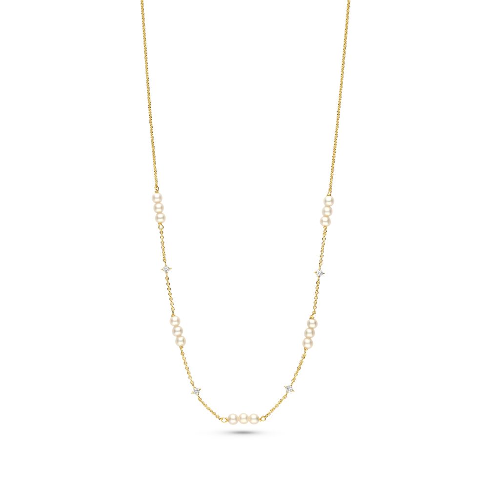 FJF JEWELLERY Halskette - Bella Pearls & Stars - FJF0010100YWH