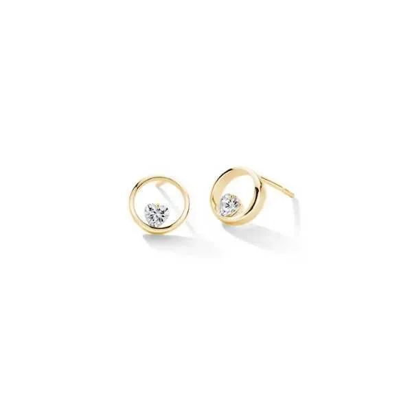 FJF JEWELLERY Ohrstecker - Herz Weiß - FJF0030007YWH