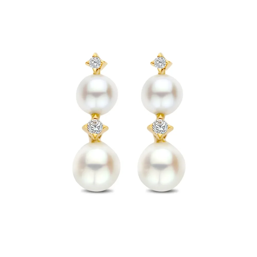 FJF JEWELLERY Ohrringe - Pearls & Stars - FJF0030088YWH