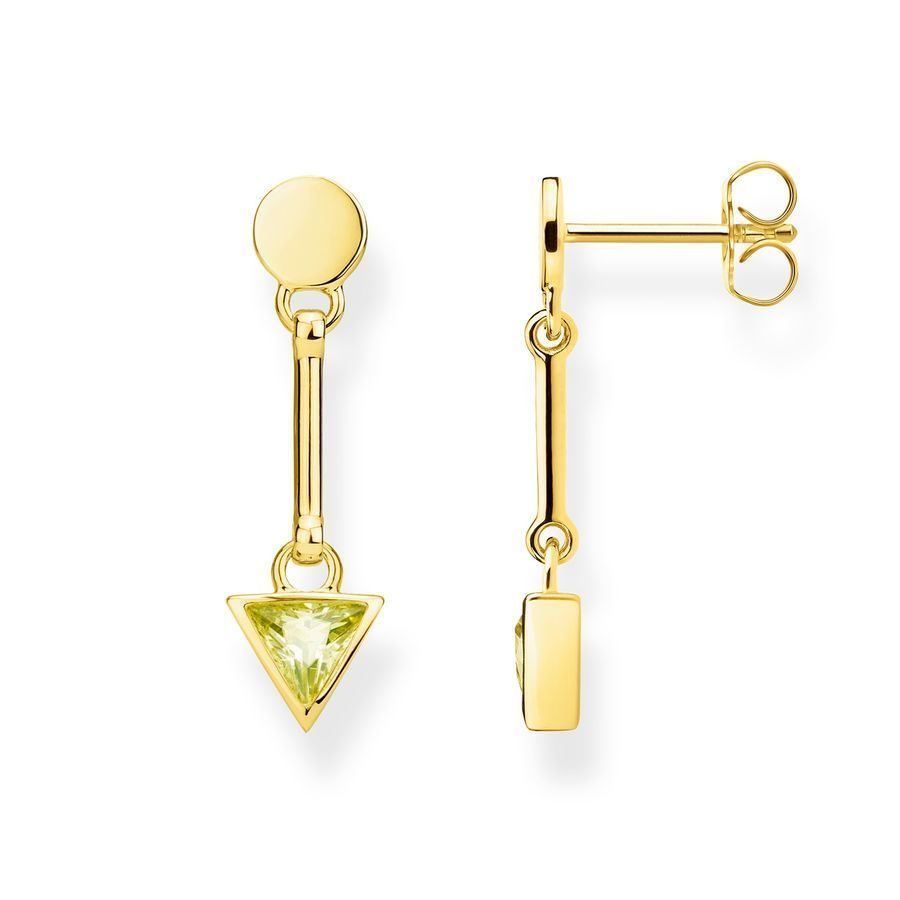 Thomas Sabo Ohrstecker - Glam and Soul - Dreieck Grün - H2038-414-33