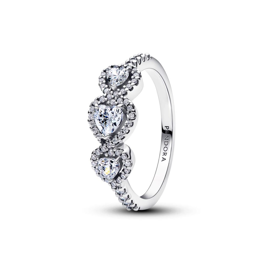 Pandora Ring - Triple heart - 194413C01