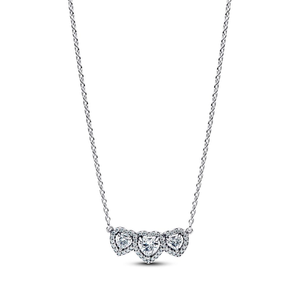 Pandora Halskette - Triple heart - 394412C01-45