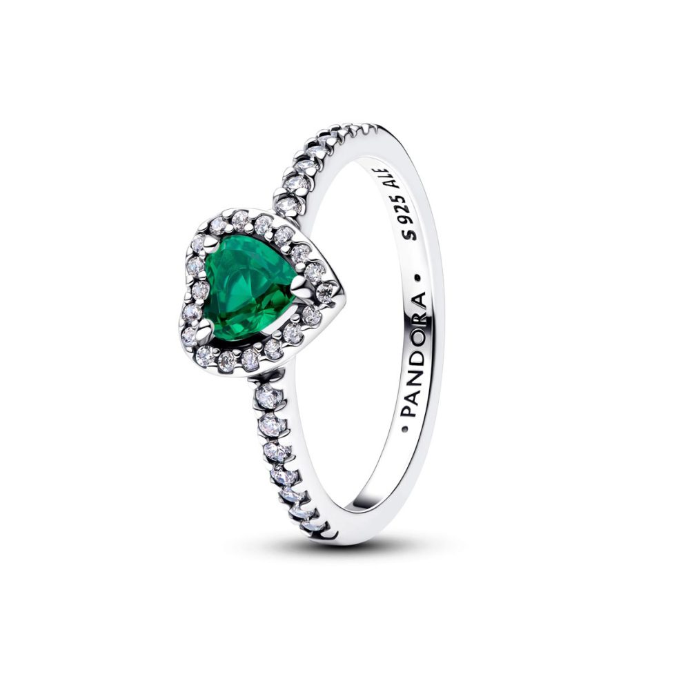 Pandora Ring - Royal Green Heart - 198421C07