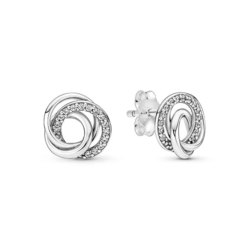 Pandora Ohrstecker - Family Always Encircled Stud - 291076C01