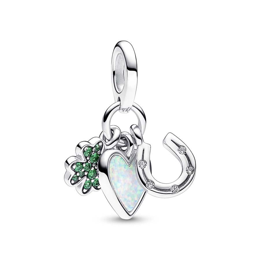 Pandora Charm - Clover, heart and horseshoe - 792755C01