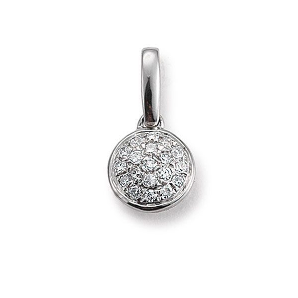 Palido Anhänger - Pave Diamant Weißgold 585 - K10723