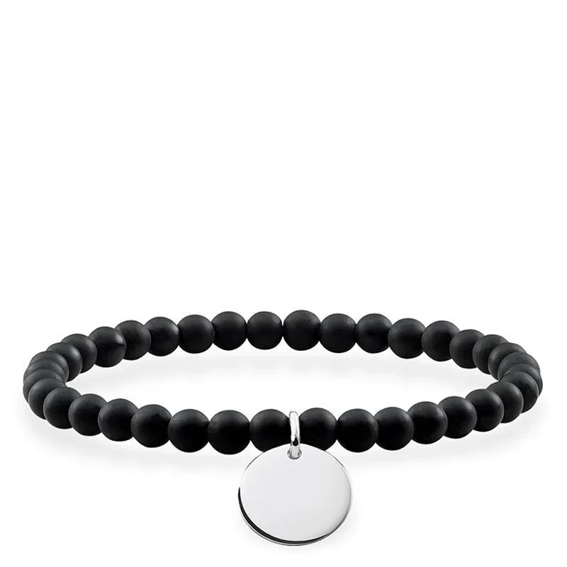 Thomas Sabo Armband - Love Bridge - Schwarz Scheibe - LBA0114-023-11