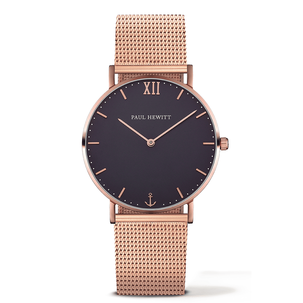 Paul Hewitt Uhren - Sailor Line - Roségold, Blau - 36 mm - Small - PH-SA-R-Sm-B-4S