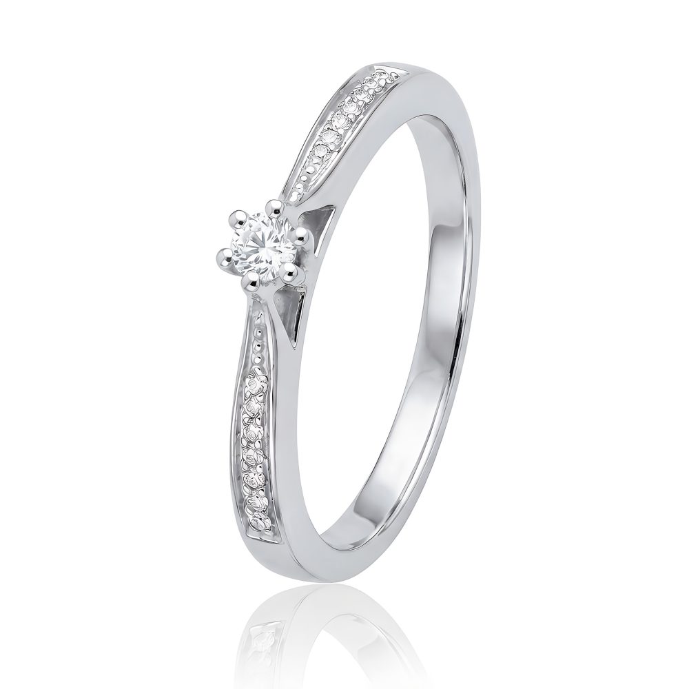 Best of Diamonds Ring - BRILLANT WEISSGOLD 585 - R1142-A0.10PWG