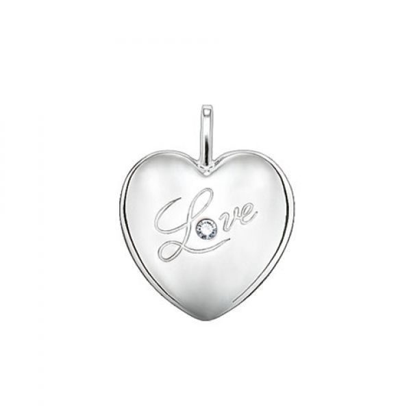 Thomas Sabo Anhänger - Sweet Diamonds - Herz LOVE SD_PE0017-153-14