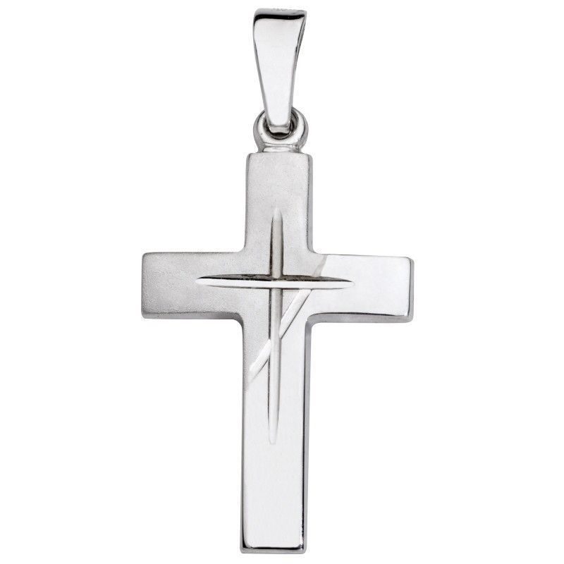 Schneider Basic Anhänger - Kreuz ? Weißgold - K12