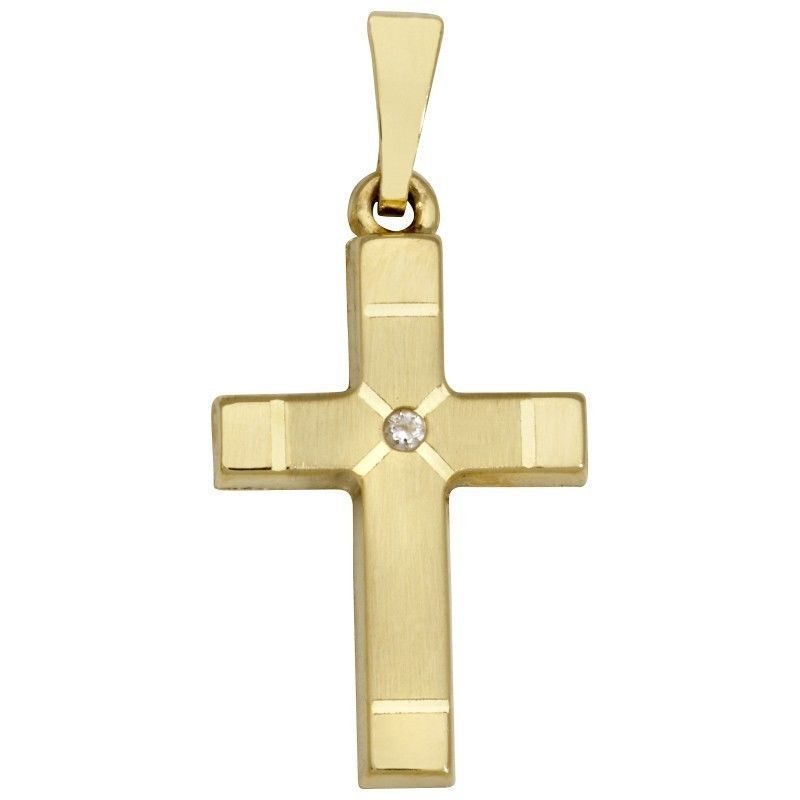 Schneider Basic Anhänger - Kreuz ? Gold - K16