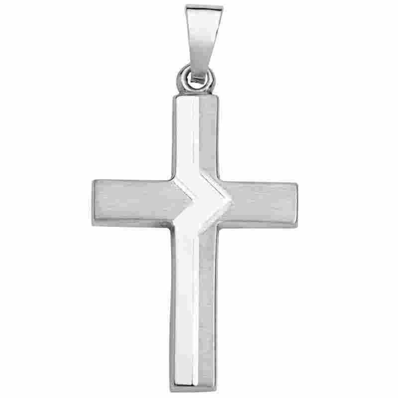 Schneider Basic Anhänger - Kreuz ? Weißgold ? K13