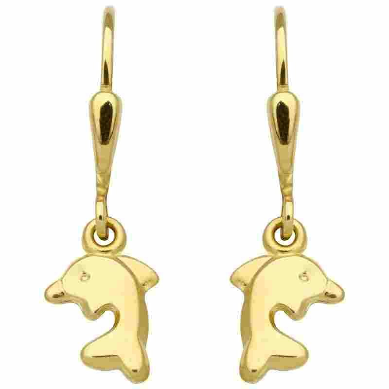 Schneider Basic Ohrringe - Gold - Delphin - KI11