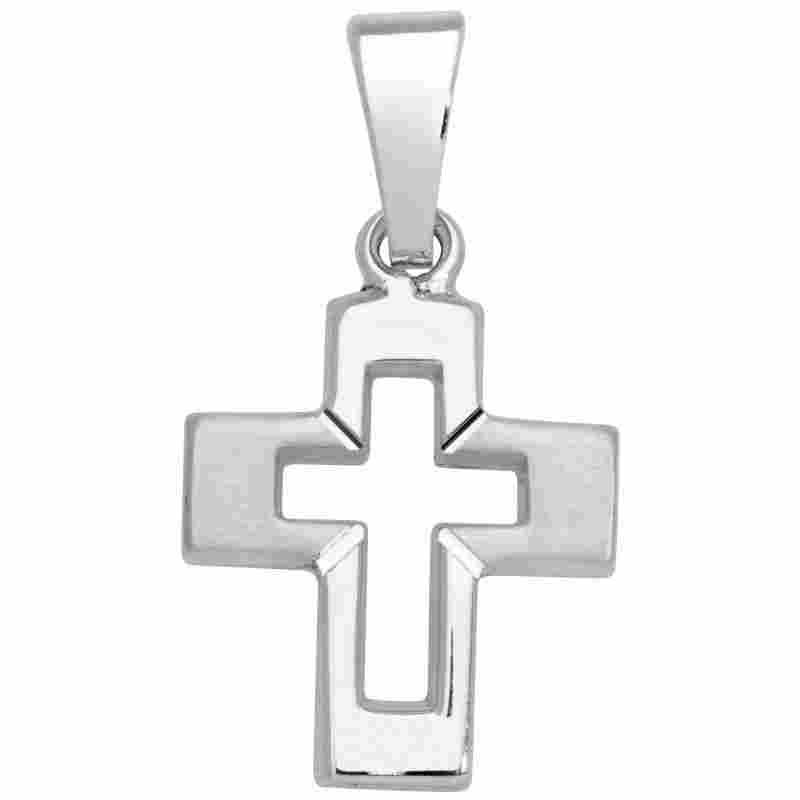 Schneider Basic Anhänger - Silber - Kreuz - SKE14