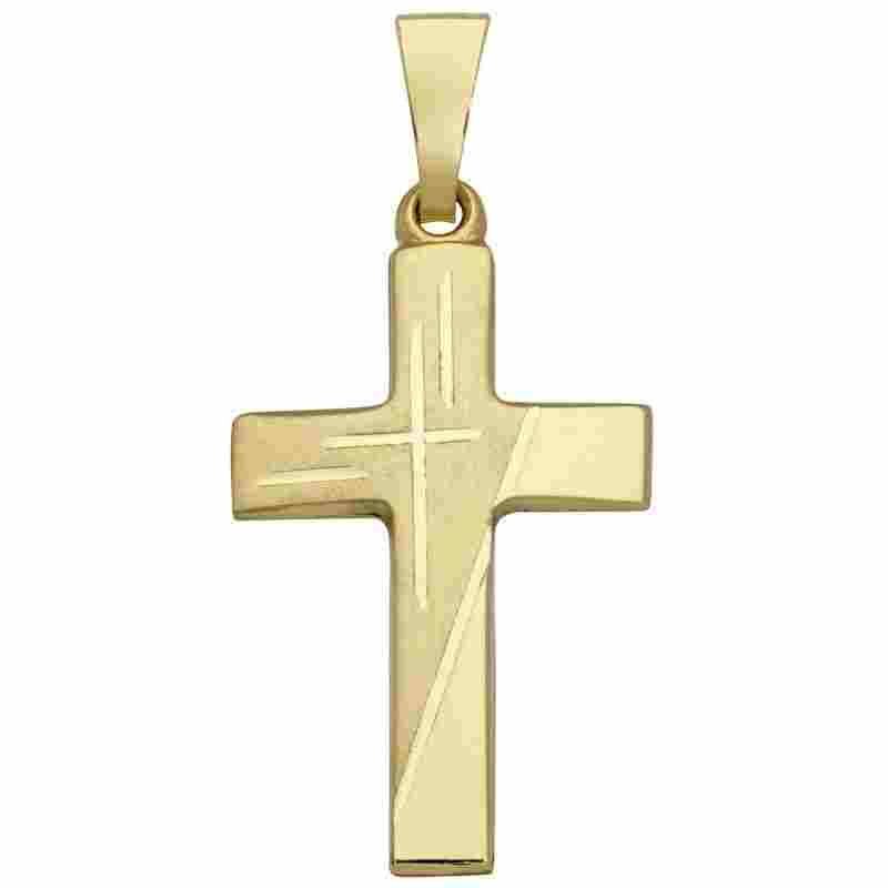 Schneider Basic Anhänger - Kreuz ? Gold - K03