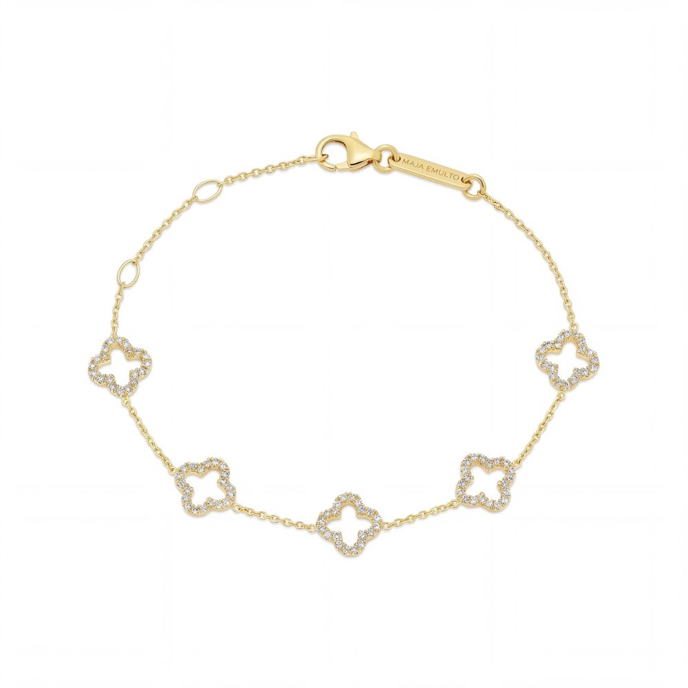 Maja Emulto Armband - Sparkle Clover - EL00425.BR.YG.CZ