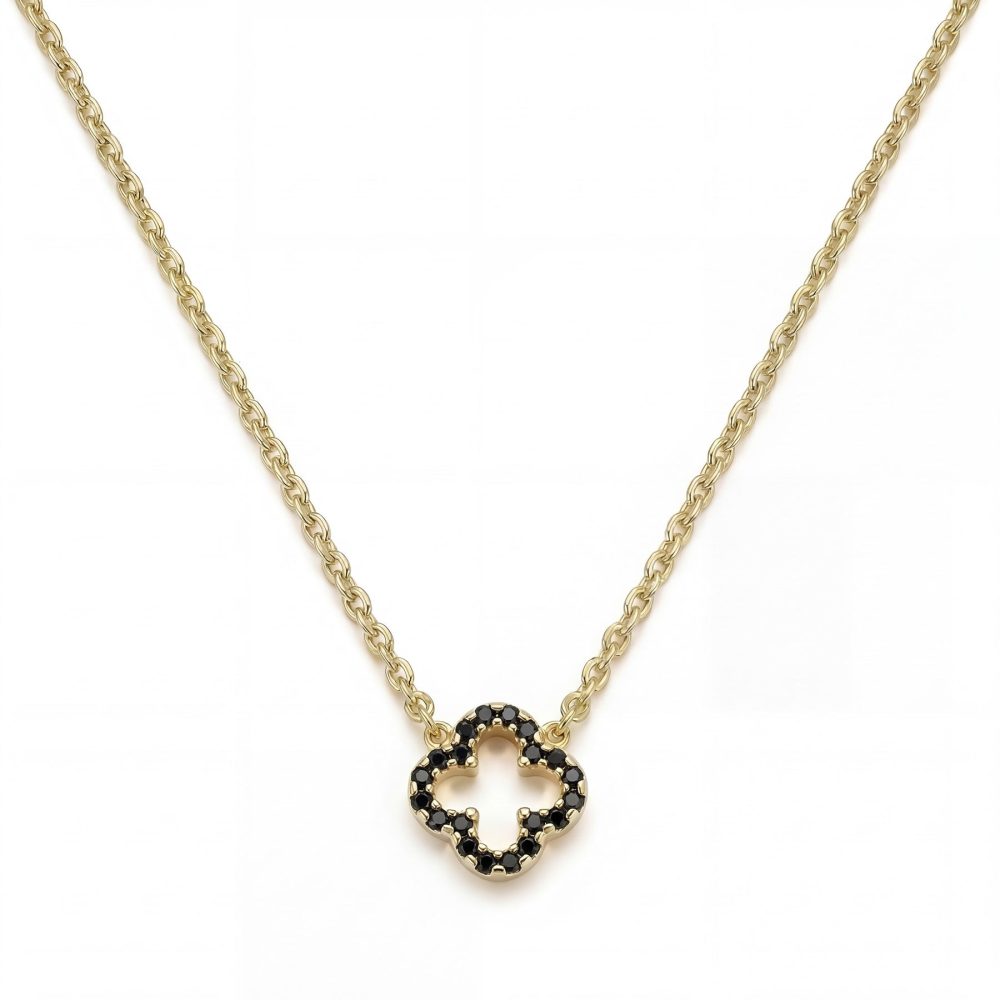 Maja Emulto Halskette - Sparkle Clover - EL0007.NE.YG.CZB