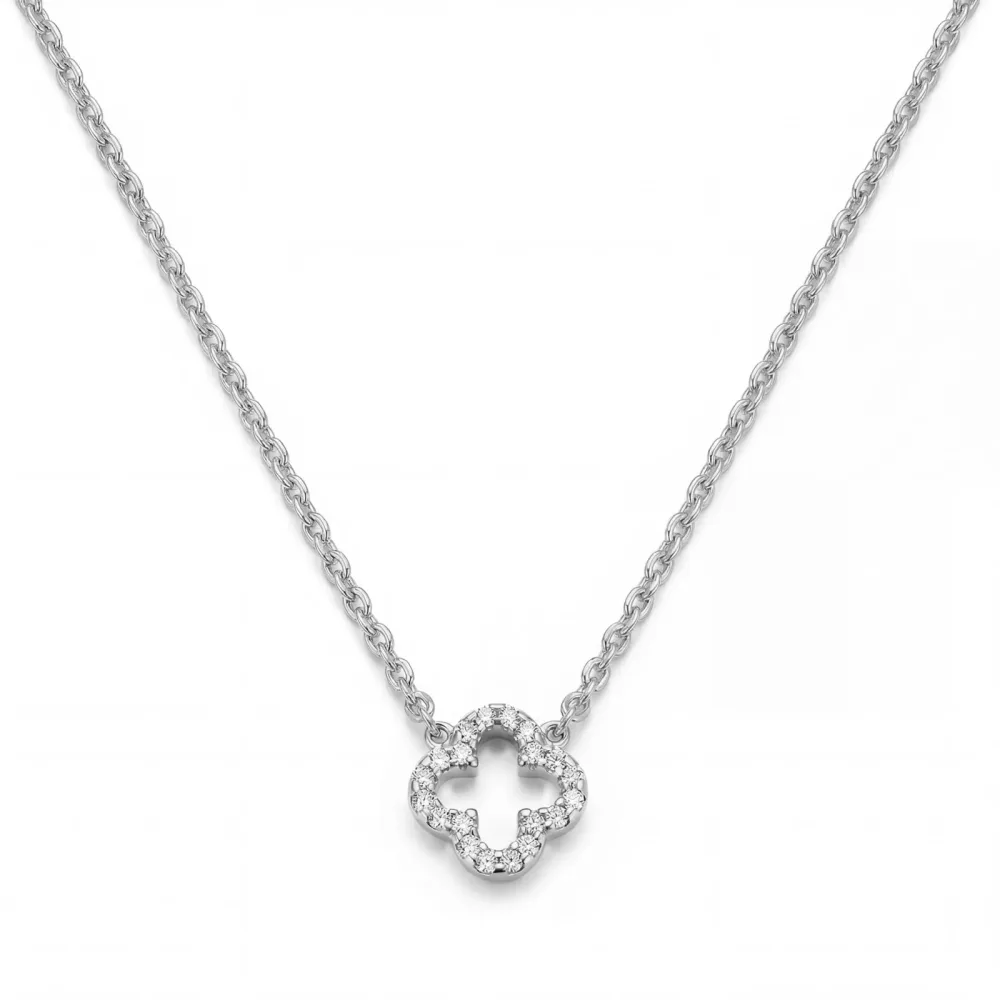 Maja Emulto Halskette - Sparkle Clover - EL0007.NE.RH