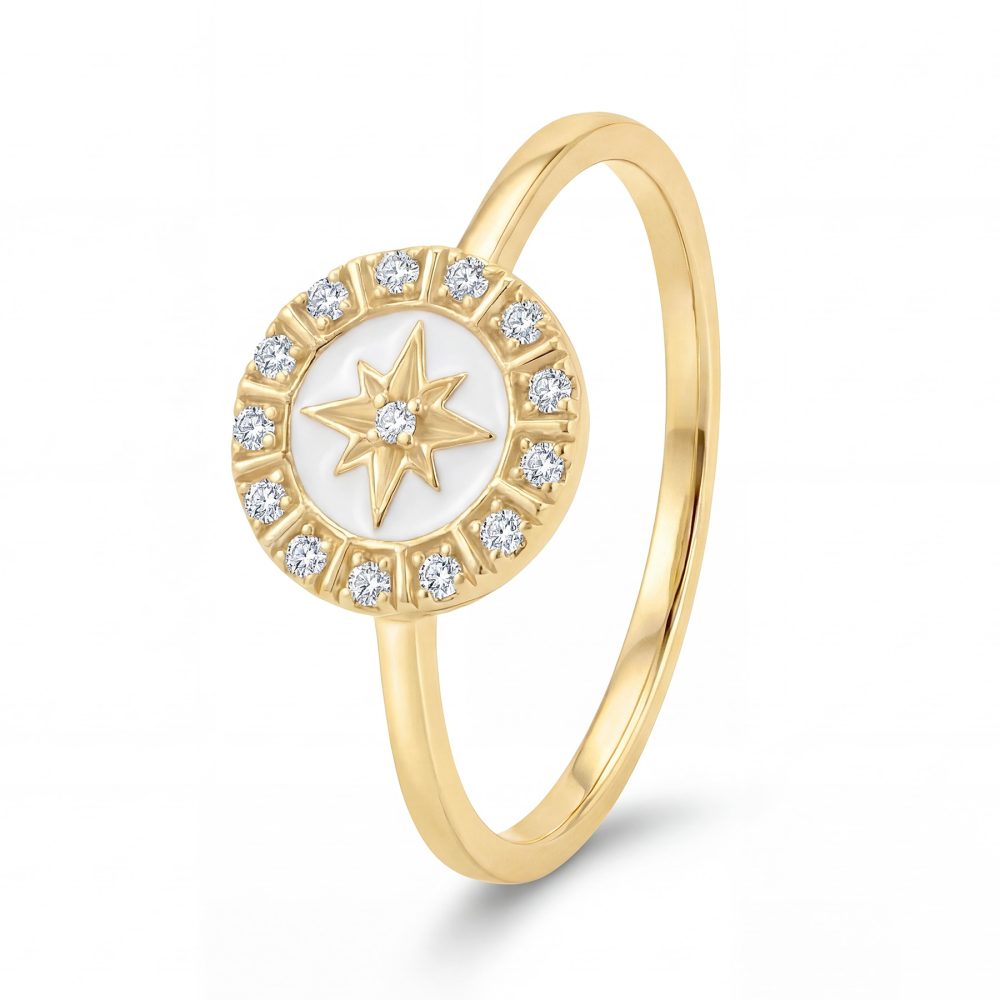 Maja Emulto Ring - Starshine white - EL00111.RG.W.YG