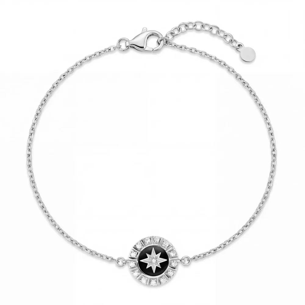 Maja Emulto Armband - Starshine black - EL00113.BR.RH.B