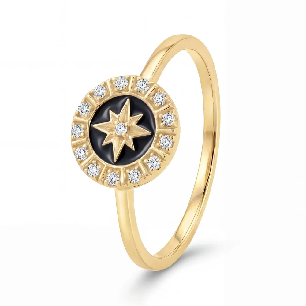Maja Emulto Ring - Starshine black - EL00111.RG.B.YG