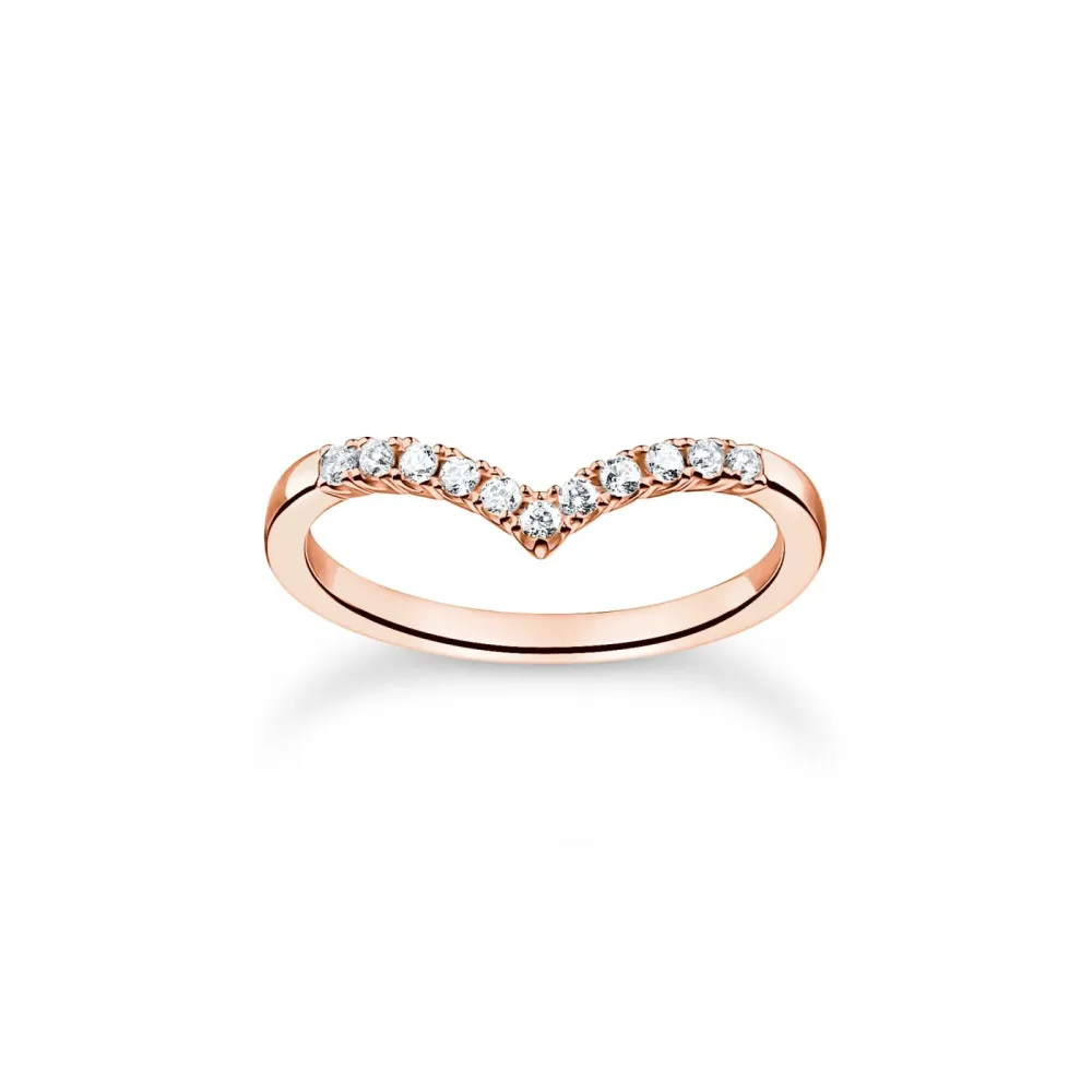 Thomas Sabo Ring - V-Shape - TR2394-416-14