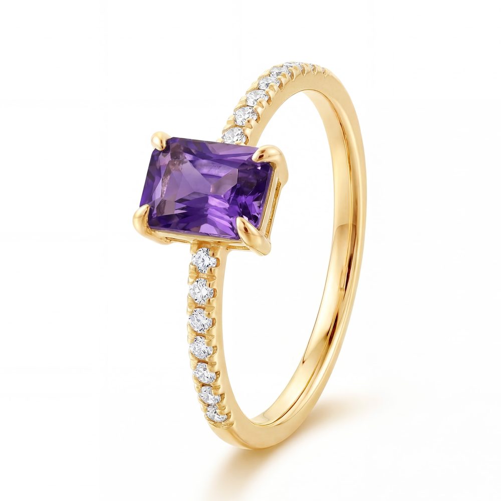 Maja Emulto Ring - Violeta - EL00235.RG.YGAM