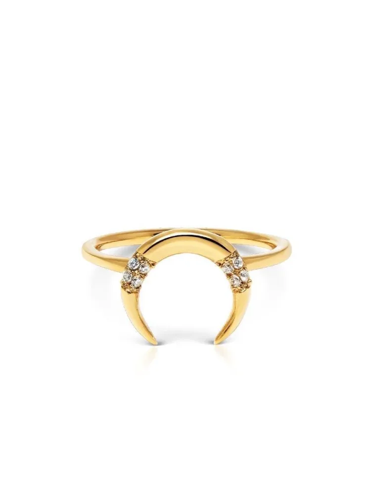 Nialaya Ring - Skyfall Tiger Tooth - WRING_025
