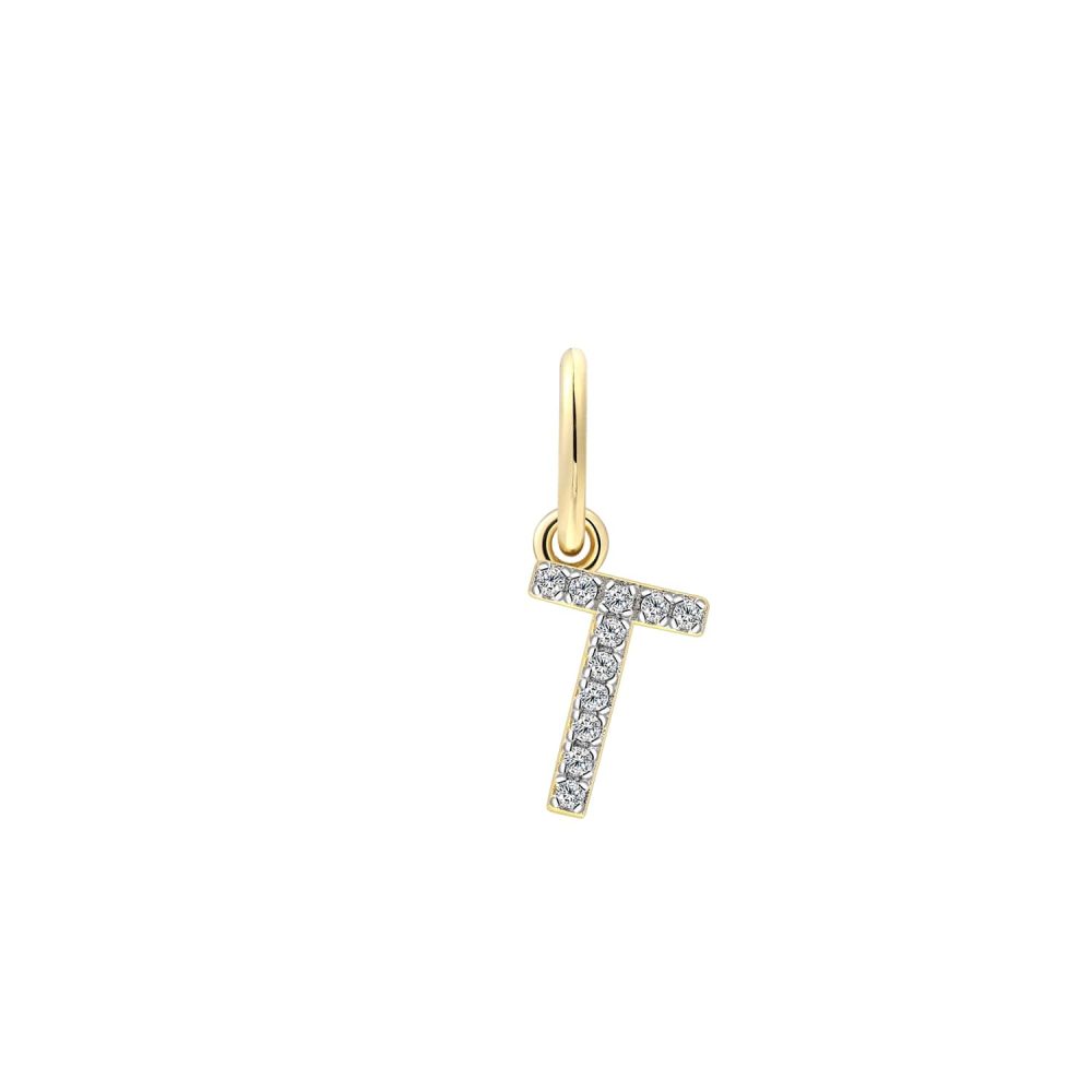 XENOX Charm - T Letter - XS10450G/T