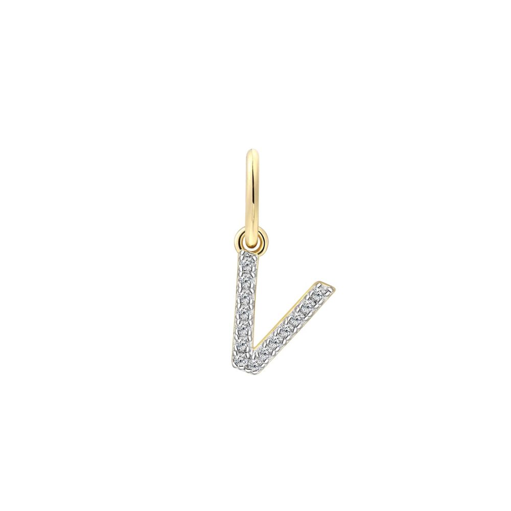 XENOX Charm - V Letter - XS10450G/V