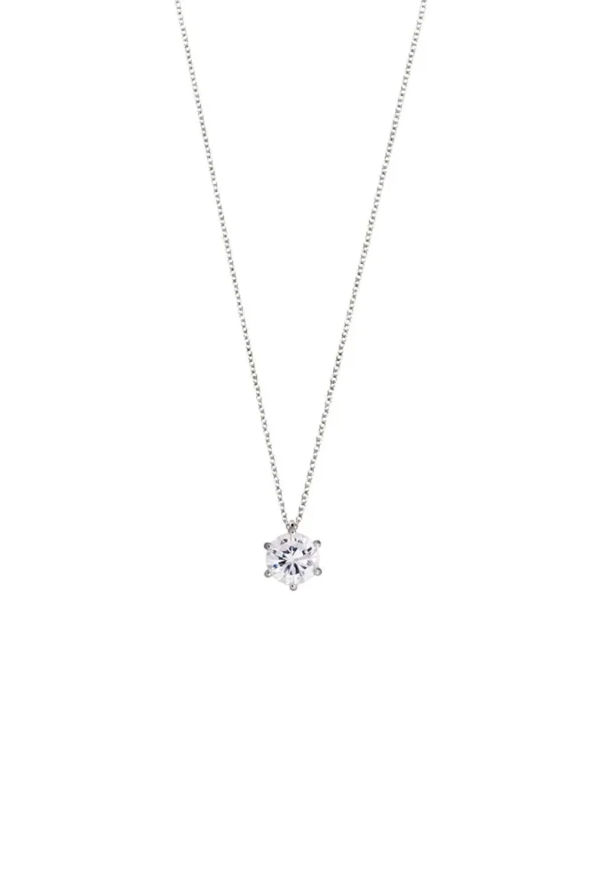 XENOX Collier - Silver Circle Krappenfassung - XS7212