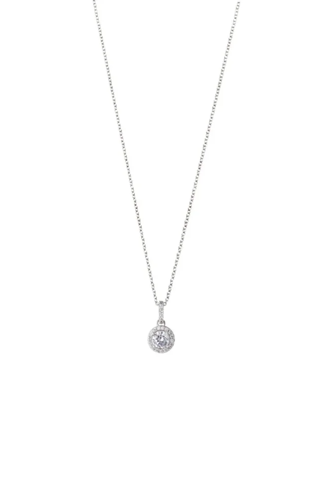 XENOX Collier - Silver Circle Krappenfassung - XS7361