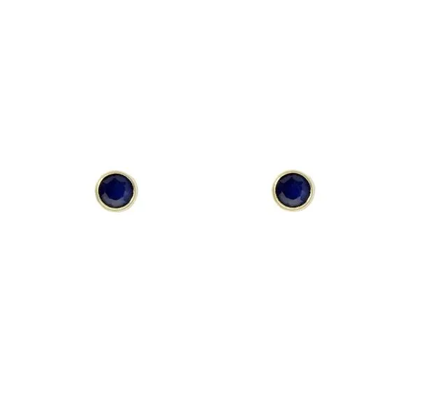 Schneider Basic Ohrstecker - Gold ? Safir blau ? ZS06