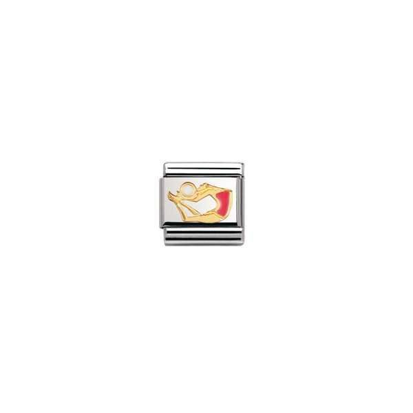 Nomination Classic - SPORTS Edelstahl, Email und 18K-Gold (Turner mit Ball)