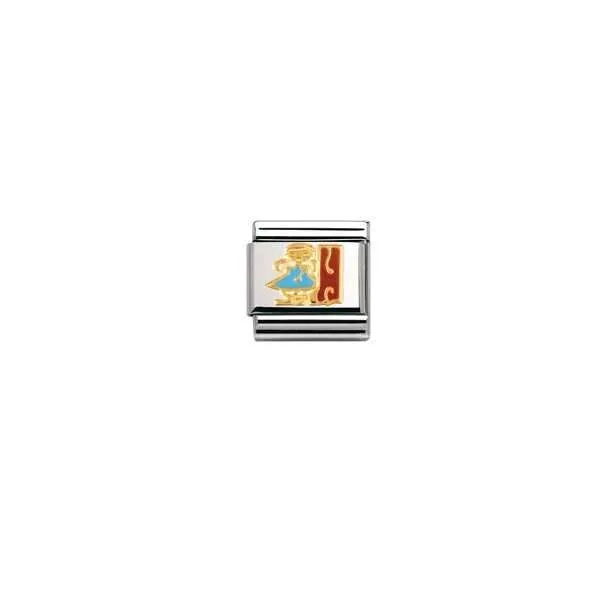Nomination Classic - FANTASIA Edelstahl, Email und 18-K-Gold (Alice)