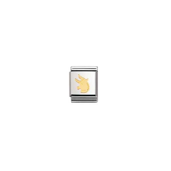 Nomination BIG - STERNZ. Edelstahl und 18K-Gold (Stier)