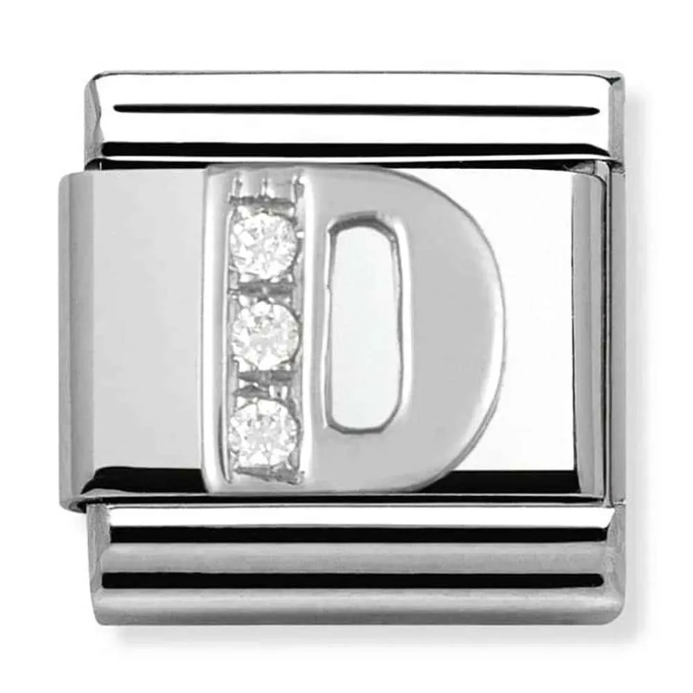 Nomination Classic - SilverShine Buchstabe D mit Zirkonia - 330301/04